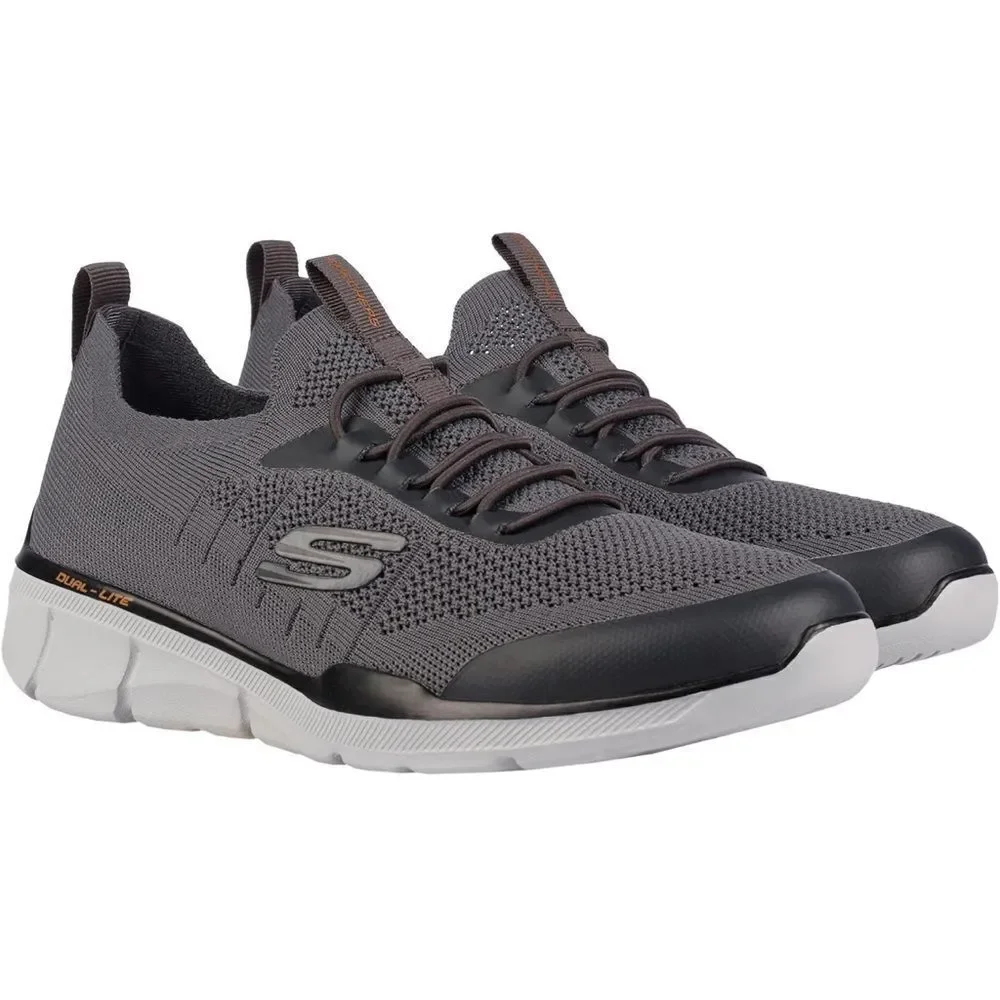 Sketchers Dual Lite Memory Foam Athletic Sneaker Grey 13 NWT